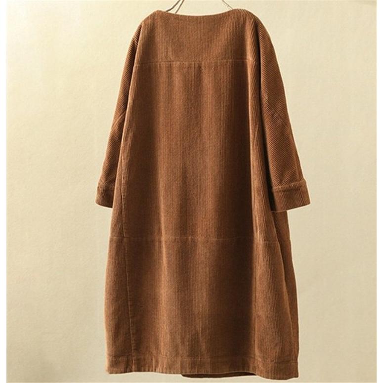 ワンピース レディース 長袖 チュニック コクーンワンピ Aライン