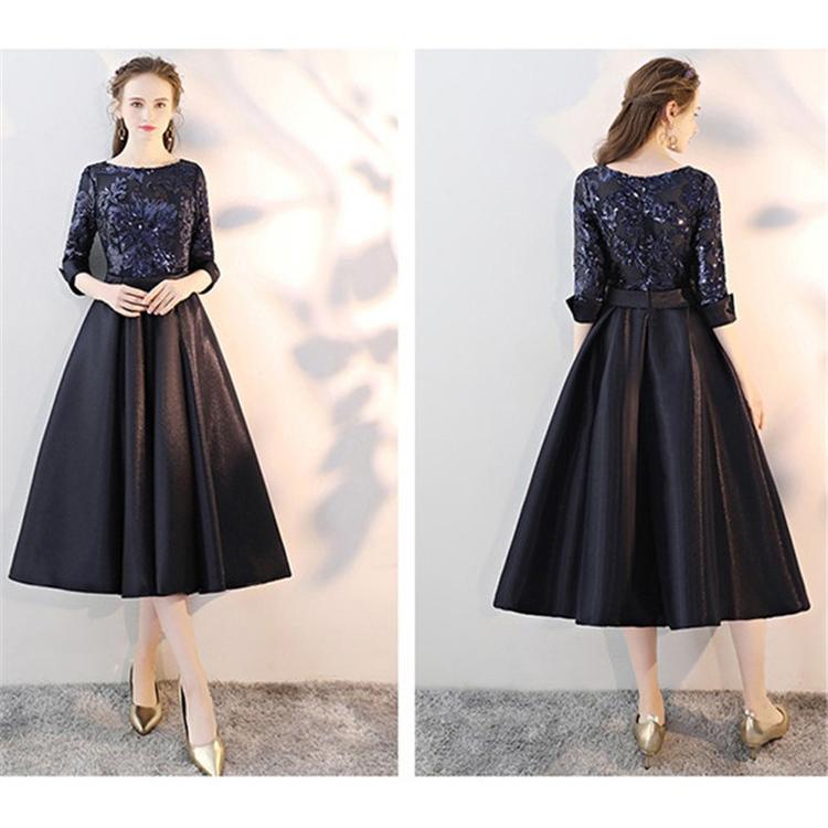 在庫一掃 ロングドレス 演奏会 結婚式 ドレス 袖あり マキシ丈 aライン