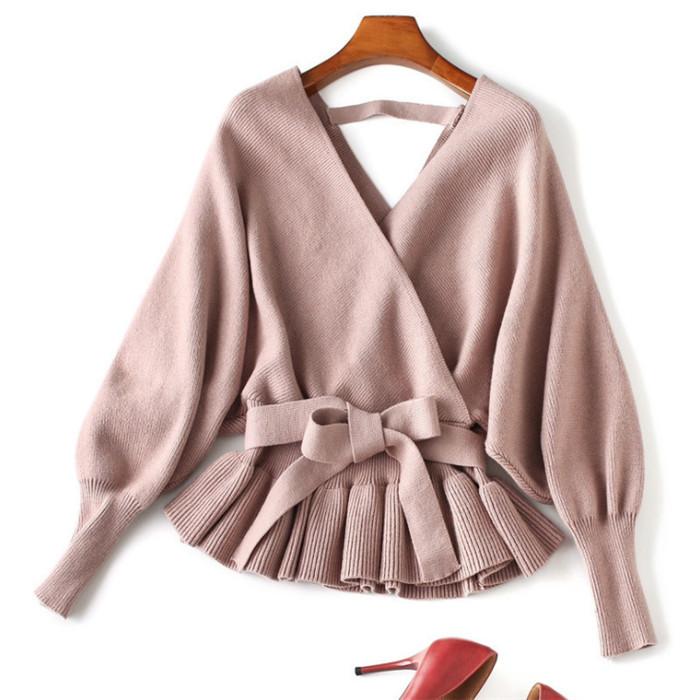 セーター レディース ニットセーター 長袖 ニット トップス レディース プルオーバー 上品 大きいサイズ 体型カバー コーデ 秋 冬 Vネック ドルマンスリーブ Cd 0117 Youdear 通販 Yahoo ショッピング