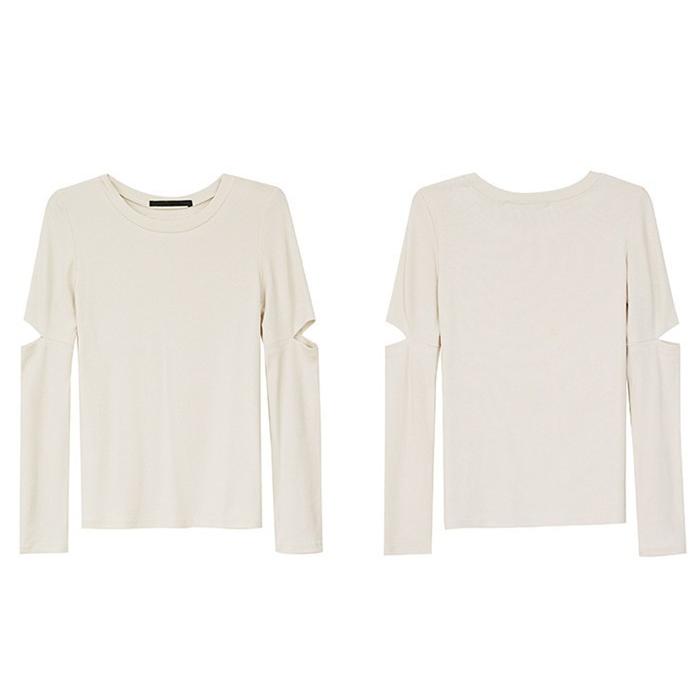 Tシャツ レディース カットソー 長袖 リブ テレコリブ シルエット おしゃれ 春 夏 トップス 大きいサイズ シャツ 白 Tシャツ ポイント消化 春 コーデ 丸首 Cd Bg 0081 Youdear 通販 Yahoo ショッピング
