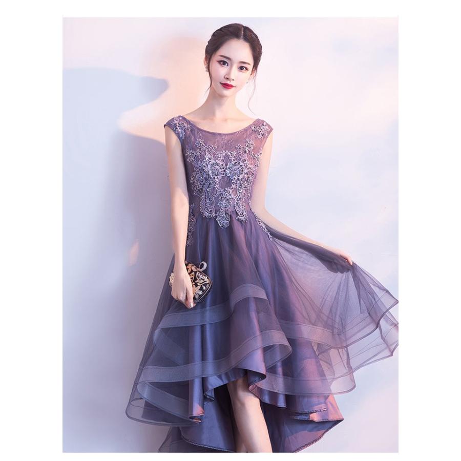 パーティードレス 結婚式 ドレス 袖なし 卒業式 大人 ウェディング