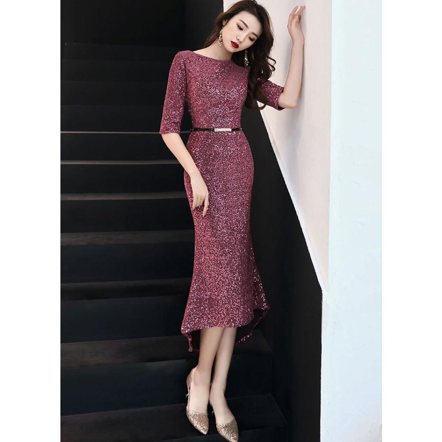 パーティードレス 結婚式 ドレス 袖あり 二次会ドレス マーメイドドレス ミディアム パーティドレス 二次会 ドレス 卒業式 成人式 大きいサイズ お呼ばれドレス Cxj Lftz186 Youdear 通販 Yahoo ショッピング