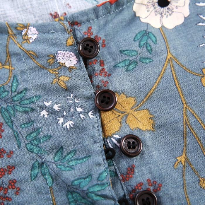 ワンピース コットン 綿 レディース ロングワンピース 体型カバー 花柄ワンピース ゆったり シャツワンピース 長袖 秋 大人 可愛い 着痩せ 大きいサイズty123 Cxj Ty123 Youdear 通販 Yahoo ショッピング