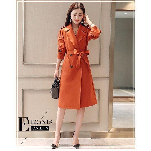 トレンチコート コート レディース スプリングコート ロング丈 春秋 大きいサイズ 長袖 オシャレ アウター ベルト付き ママ 着痩せ 韓国風 OL オフィス 通勤 トレンチコート コート レディース スプリングコート ロング丈 春秋