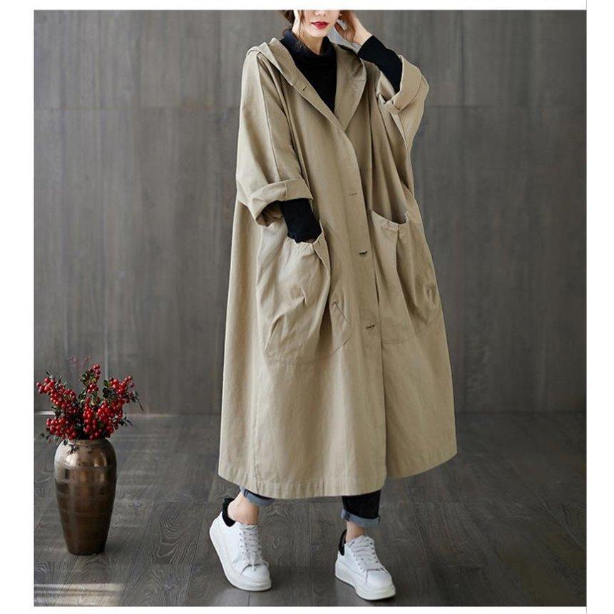 トレンチコート スプリングコート 春 レディース 秋 長袖 フード付き