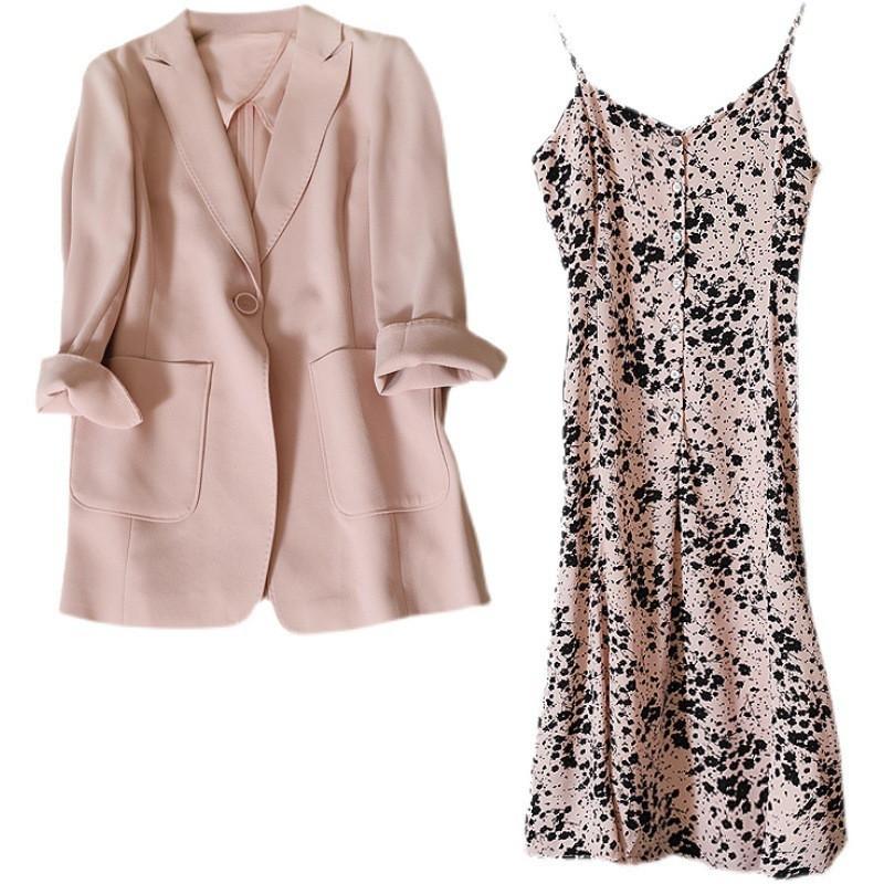 セットアップ レディース ワンピース 春 夏 スカートスーツ 花柄 ママ