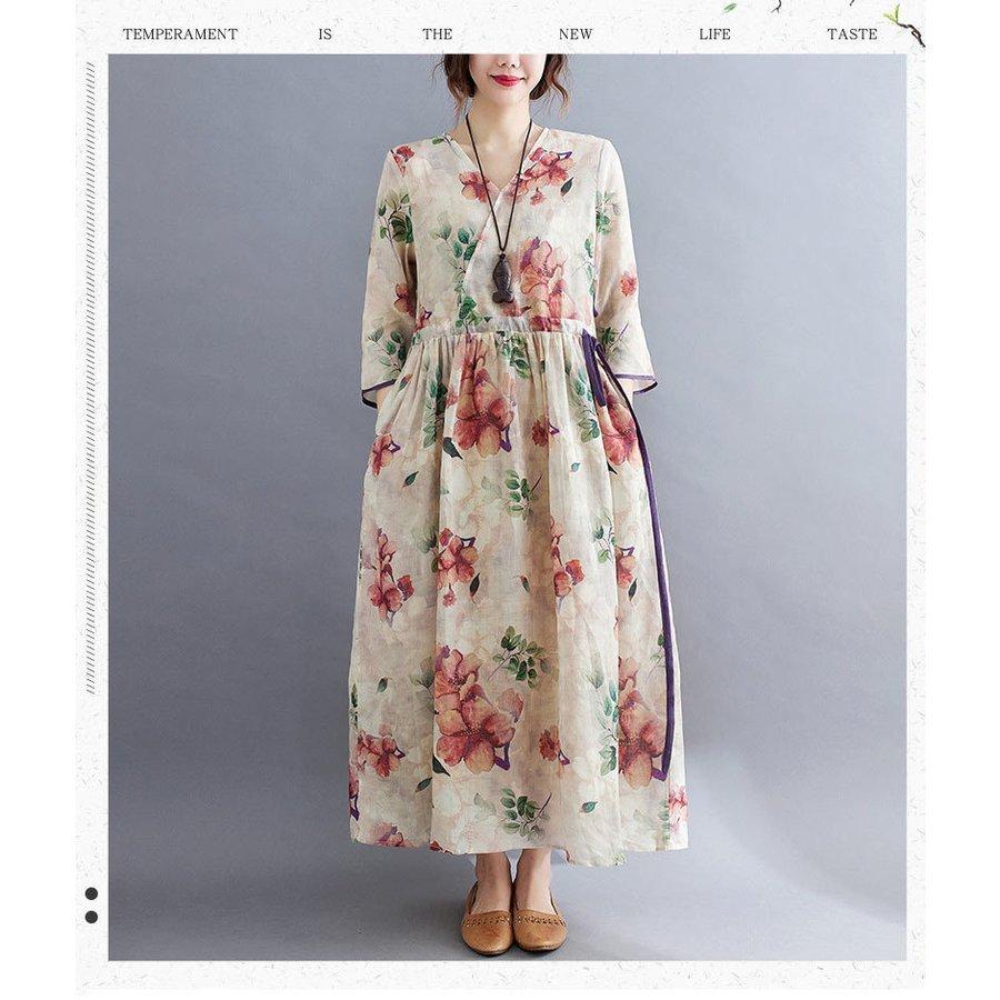 ワンピース 春夏 ワンピ ロングワンピース レディース 総柄 花柄 ワンピース 春夏 ワンピ ロングワンピース レディース 総柄 花柄