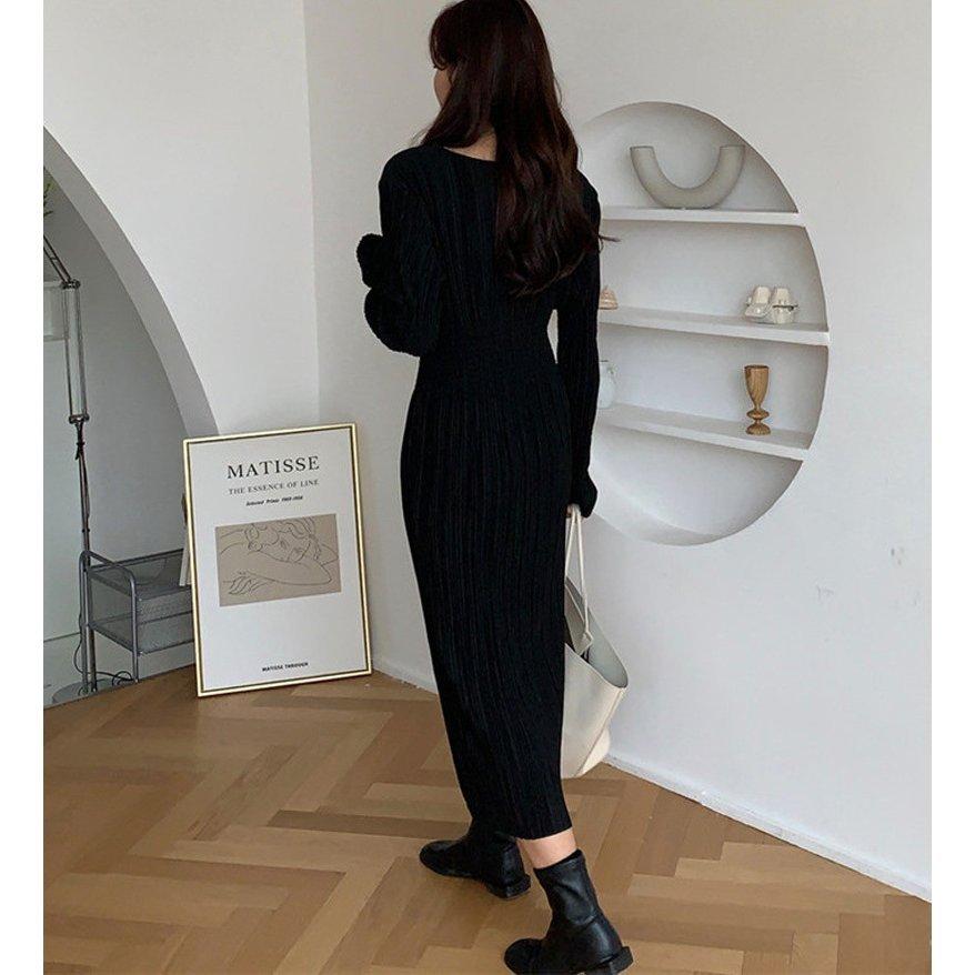 ワンピース ロング丈 レディース 春 夏 秋 ロングワンピ タイトワンピ