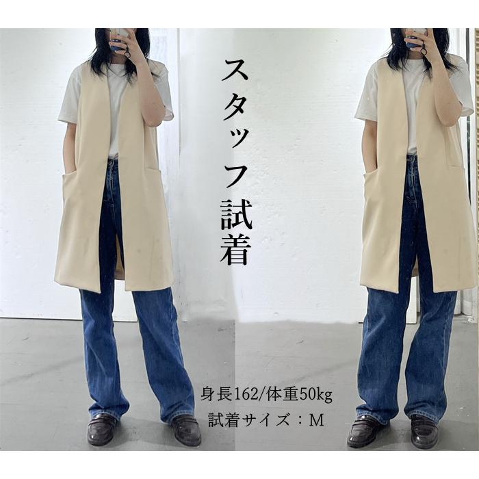 ロングコート 春 レディース ベスト ノースリーブ ロングジレ ロングコート 春 レディース ベスト ノースリーブ ロングジレ
