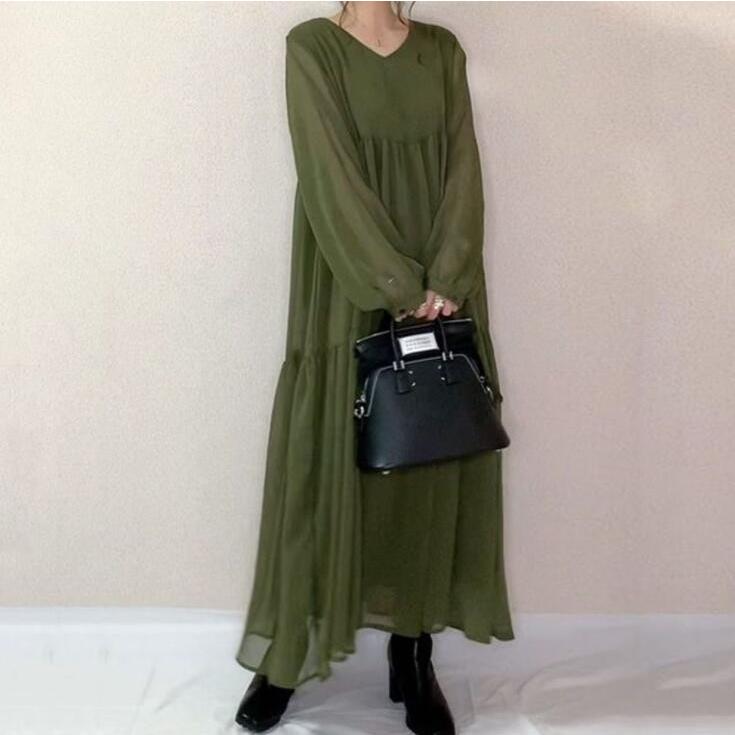 ワンピース ロングワンピース レディース 夏 春 秋 マキシワンピース