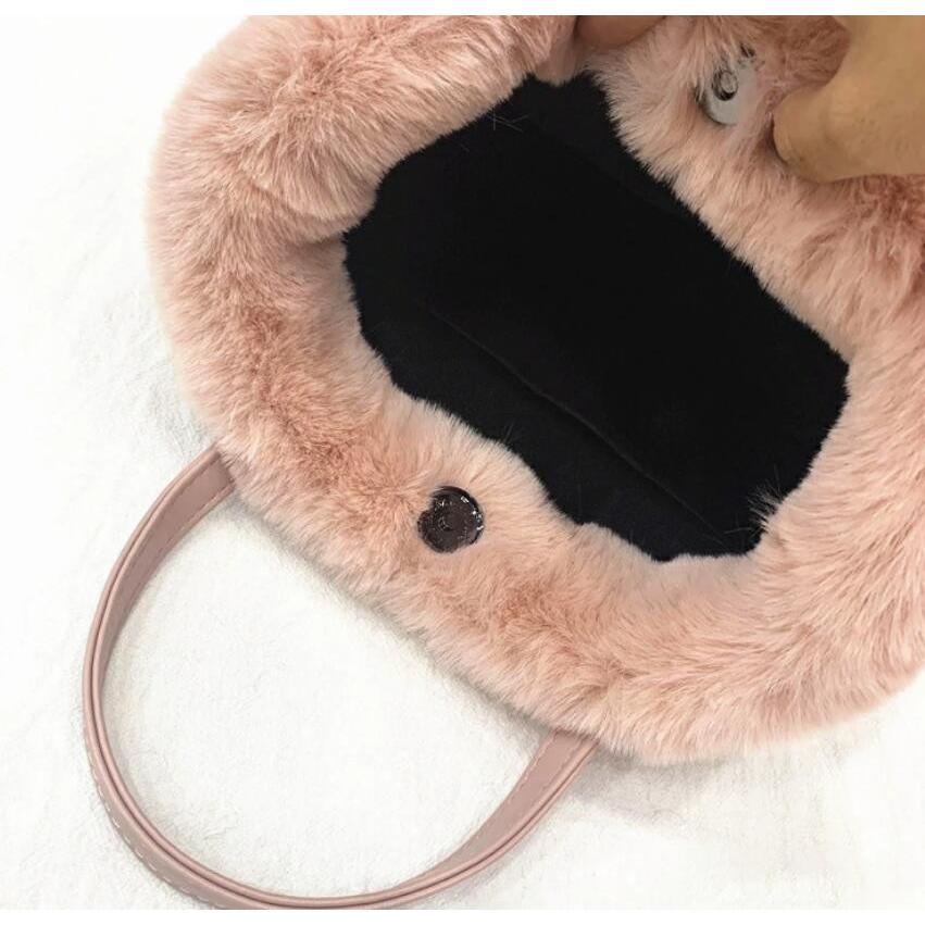 ファーバッグ トートバッグ レディース ショルダーバッグ レオパード