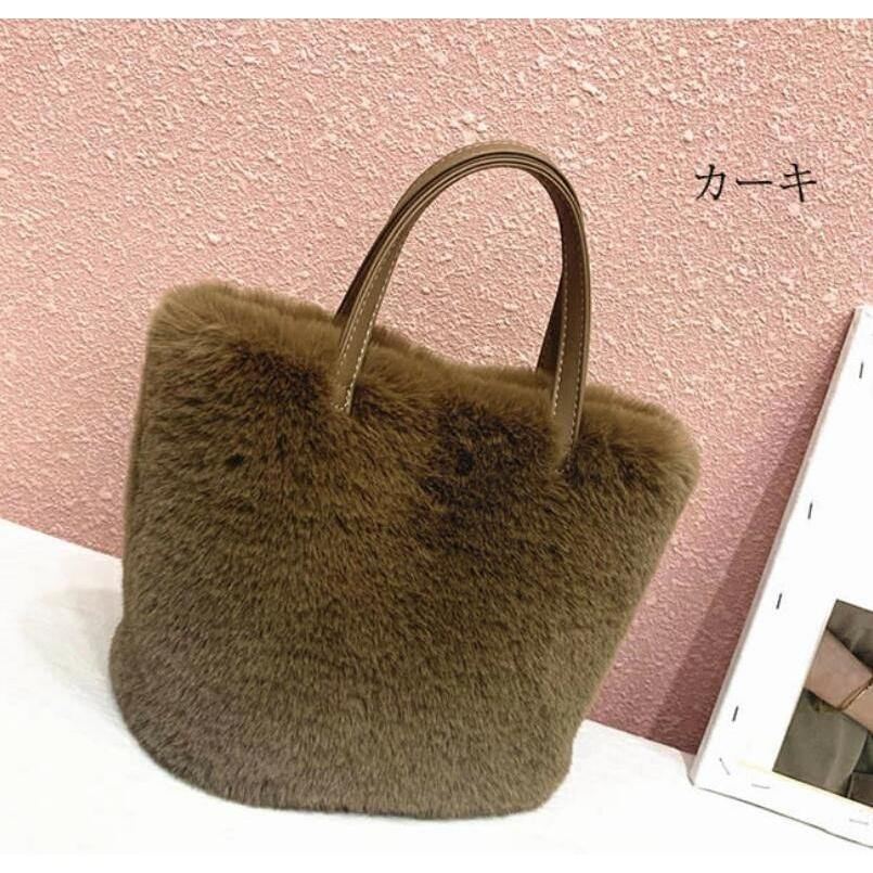 ファーバッグ トートバッグ レディース ショルダーバッグ レオパード