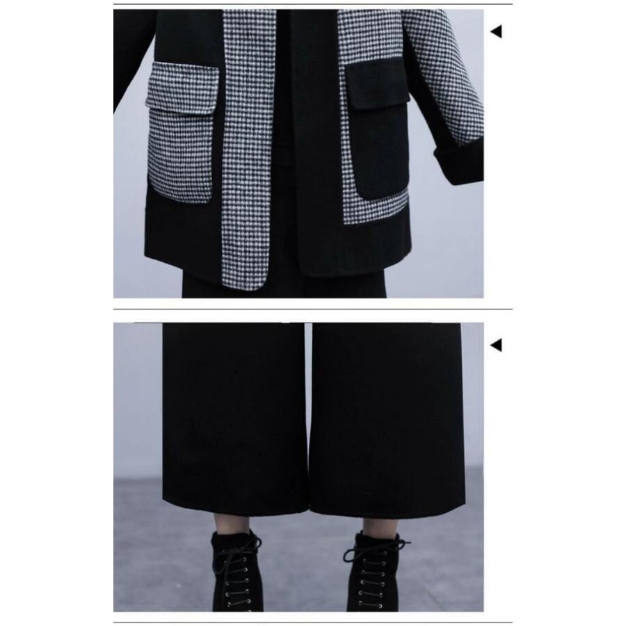 セットアップ レディース 秋冬 カジュアル きれいめ 厚手 暖かい