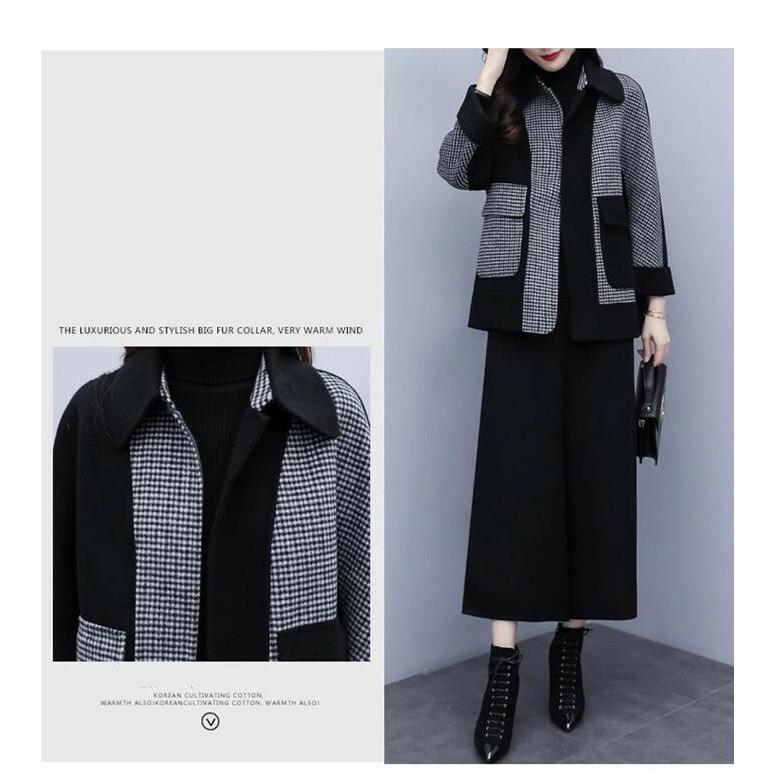 セットアップ レディース 秋冬 カジュアル きれいめ 厚手 暖かい