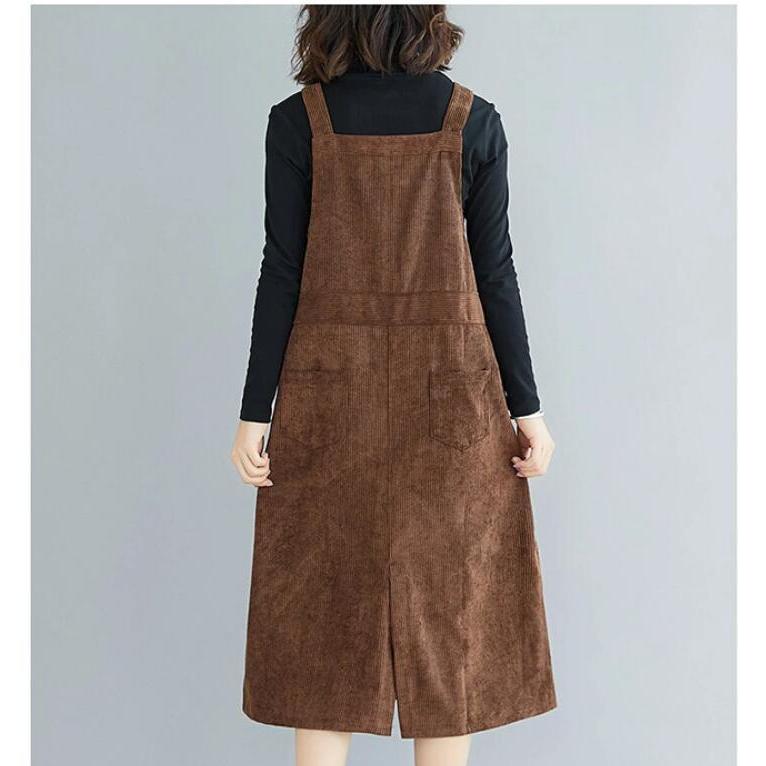 ワンピース サロペット コーデュロイ レディース ジャンパースカート