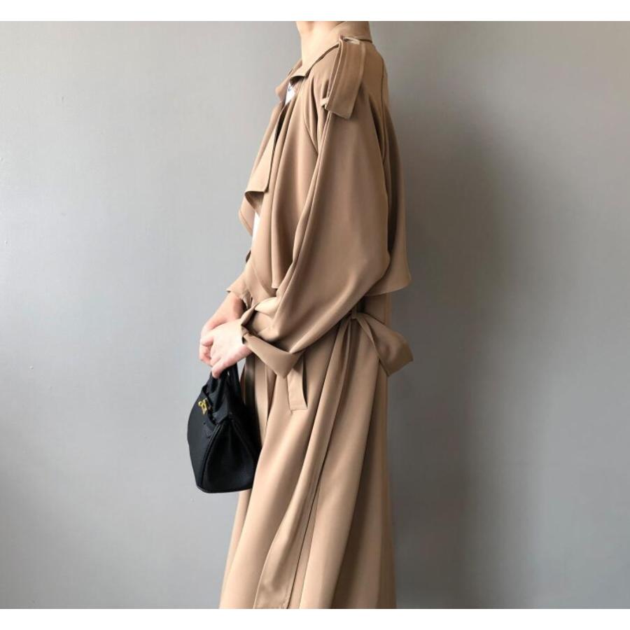 スプリングコート レディース トレンチコート 春コート ロングコート