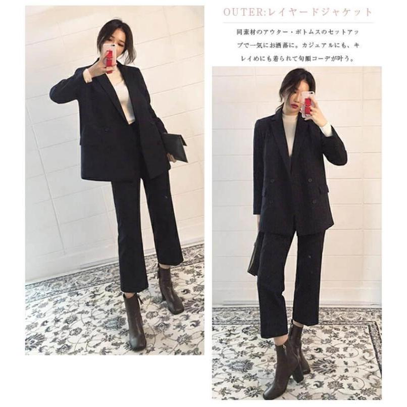 パンツスーツ レディース セットアップ スーツジャケット 春秋冬 洗える パンツ タイトパンツ ジャケット きれいめ 卒業式 入園式 入学式 Hs Db 018 Youdear 通販 Yahoo ショッピング