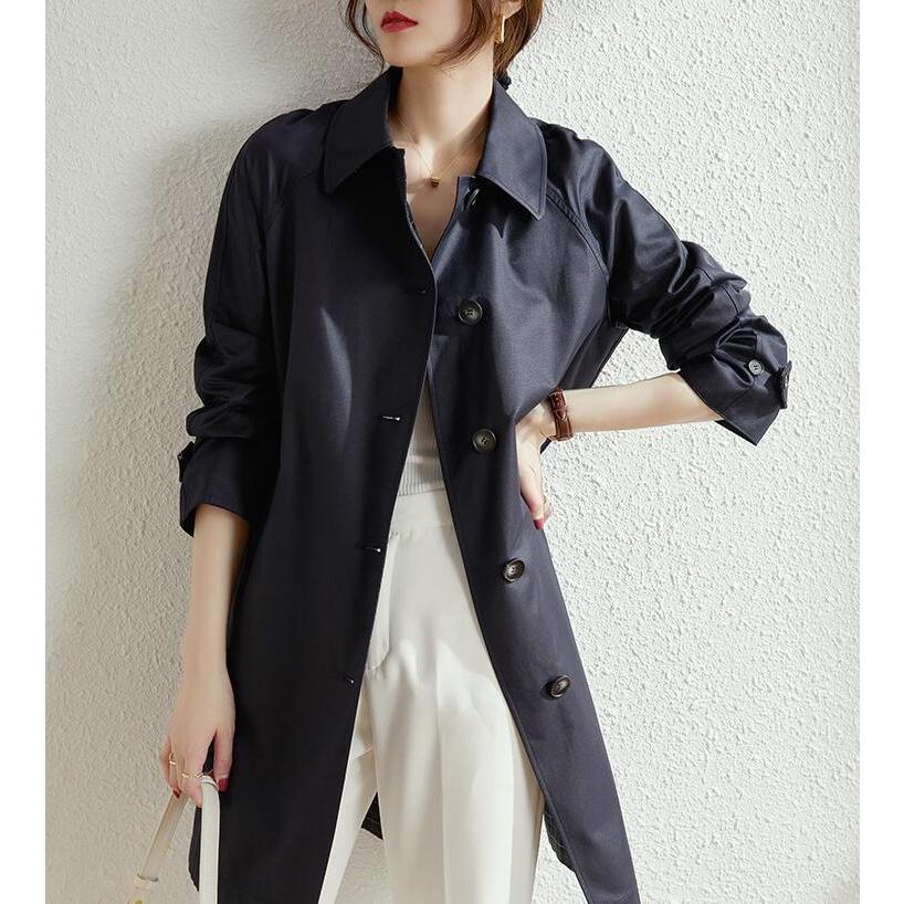スプリングコート トレンチコート レディース 秋服 春 ロング Aライン