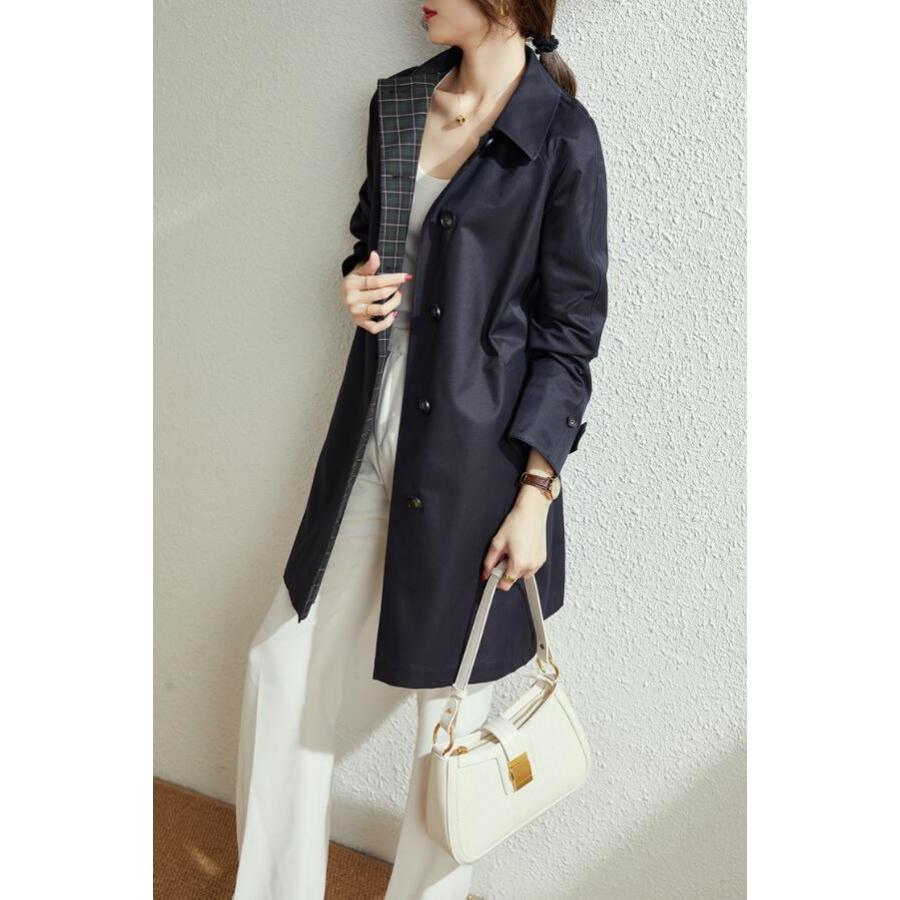 スプリングコート トレンチコート レディース 秋服 春 ロング Aライン