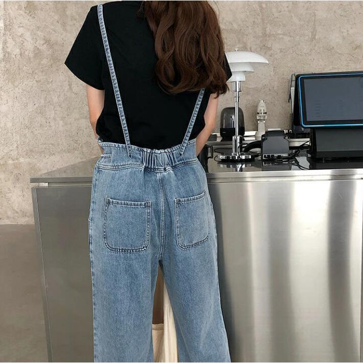 SALE／76%OFF】 レディース デニム サロペット 春夏 無地 ロング丈88