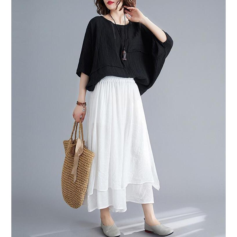 ワイドパンツ レディース 春 夏 ガウチョパンツ ロング丈 綿麻混 スカーチョ 体型カバー ゆったり カジュアル ナチュラル 20代 30代 ...