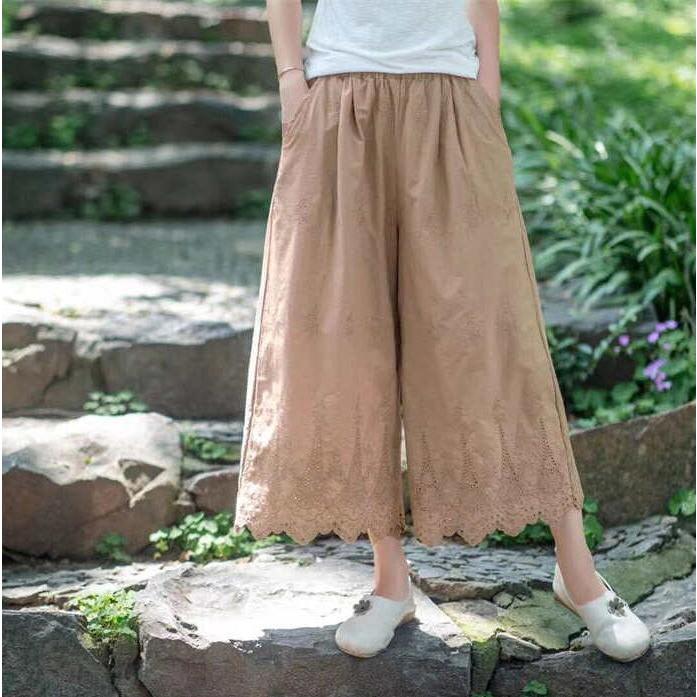 ペチパンツ ペチコート レディース パンツ スカート 透かし雕り ロング