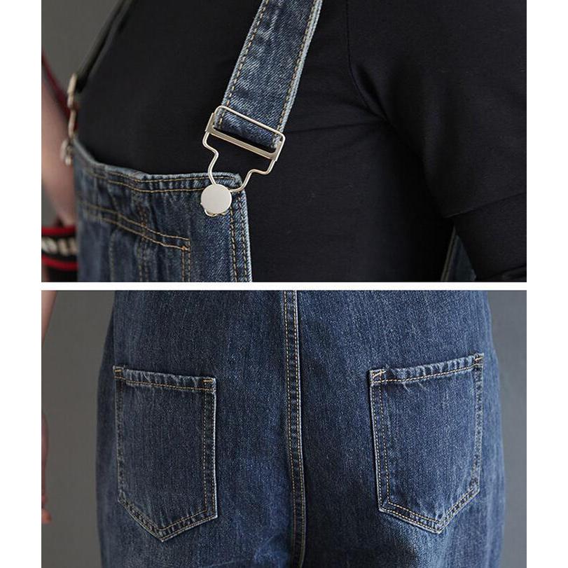 デニムサロペット デニムパンツ レディース オールインワン