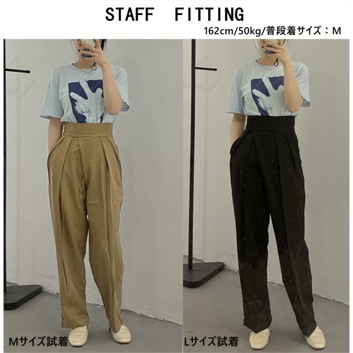 タックワイドパンツ レディース 春 秋 夏 ワイドパンツ イージー タックワイドパンツ レディース 春 秋 夏 ワイドパンツ イージー