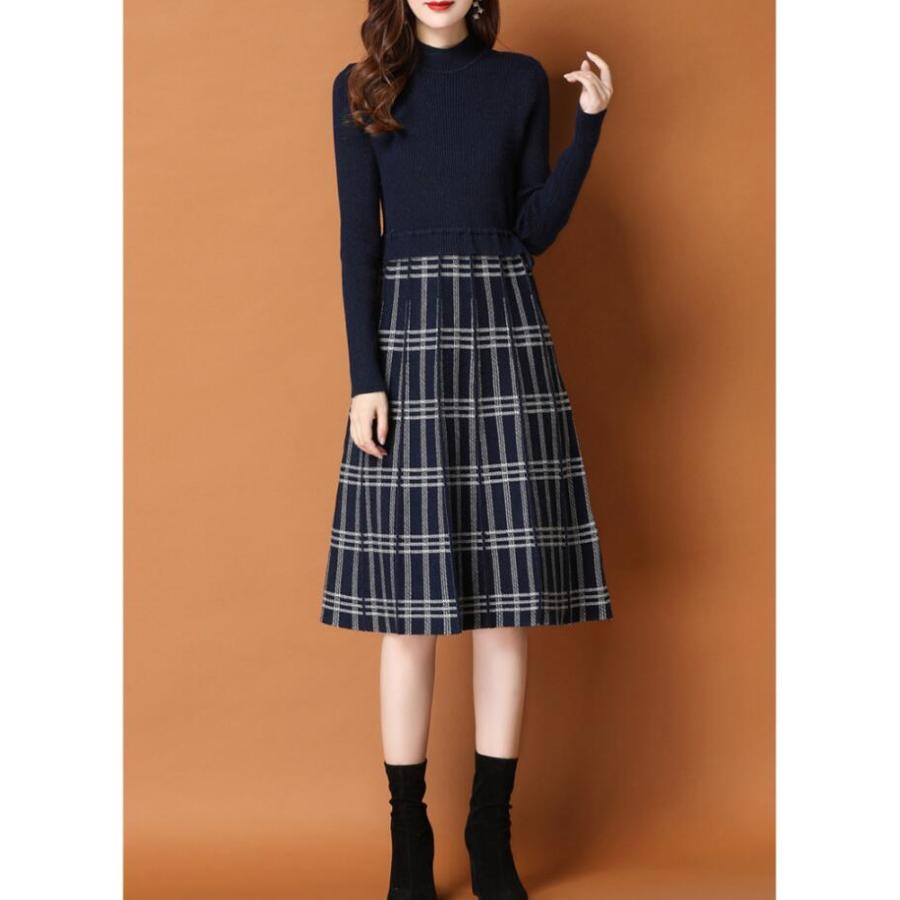 ニットワンピース ワンピース 冬 レディース 秋冬 ロング ニットワンピ