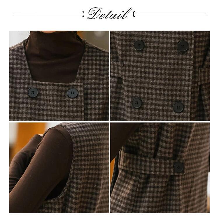 ジャンパースカート サロペット レディース 冬 ジャンスカ ワンピース