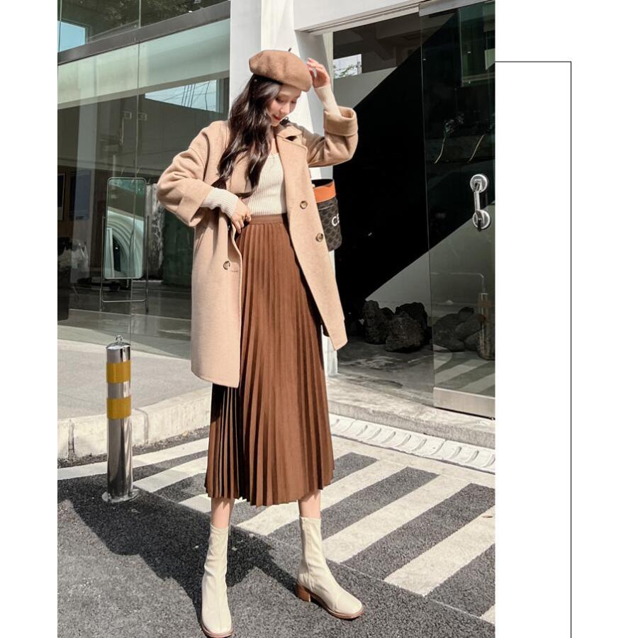 ロングスカート 秋冬 プリーツスカート 黒 レディース 大きい ロングスカート 秋冬 プリーツスカート 黒 レディース 大きい