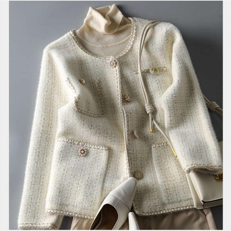 新品✨CADUNE ツイード ジャケット カーディガン 定価22,000円 秋服 楽天市場】ツイードジャケット風 カーディガン レディース