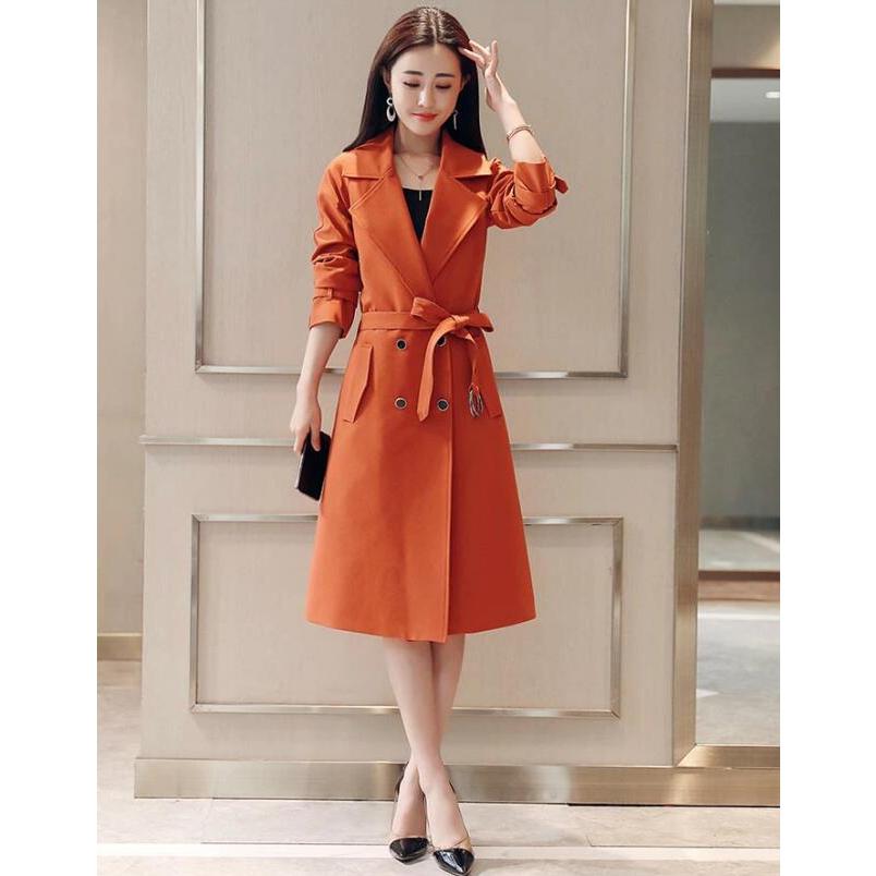 スプリングコート トレンチコート ジャケット ロングジャケット 膝丈