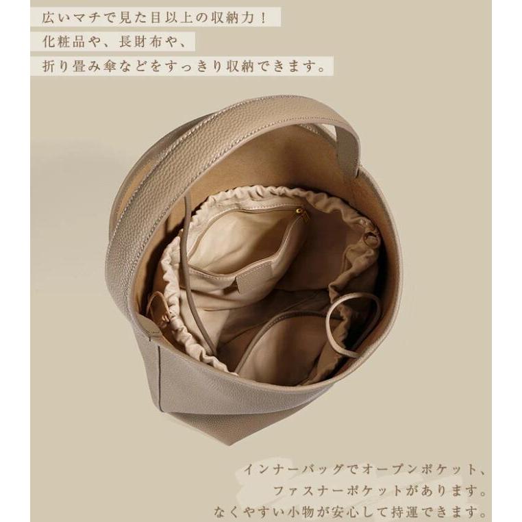 本革 トートバッグ レディース 小さめ 軽量 ミニトートバッグ バケツ