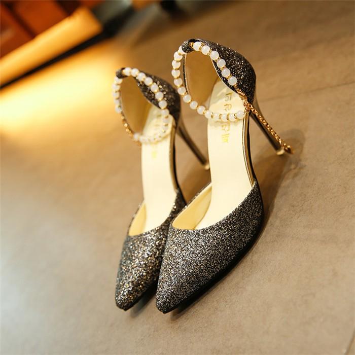 パンプス レディース 結婚式 サンダル キラキラ sandal さんだる