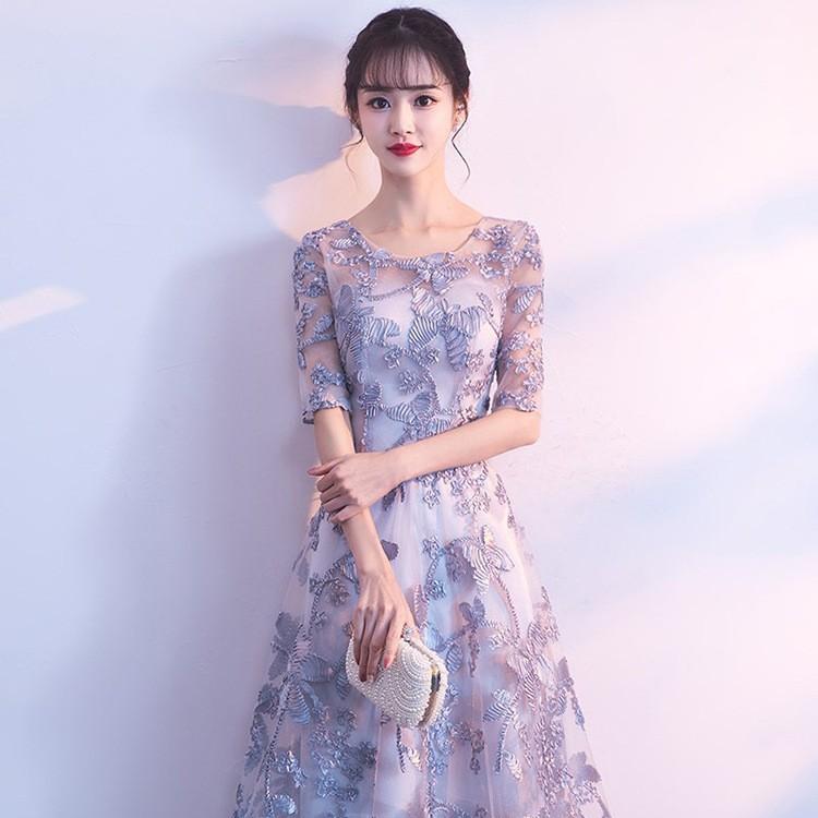 パーティードレス ロング丈 袖あり 結婚式 ワンピース ドレス レース マキシドレス フォーマルドレス 上品 大きいサイズ お呼ばれ 二次会 発表会 服 韓国 40代 Ll Be 0002 Youdear 通販 Yahoo ショッピング