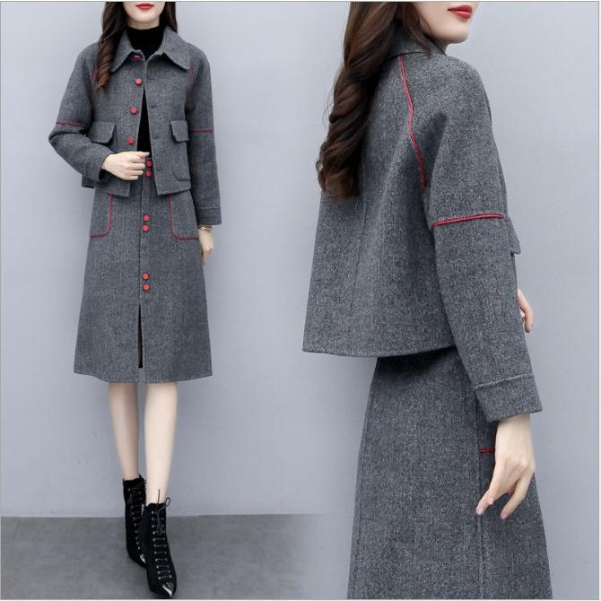 セットアップ レディース 2点セット 上下セット コート ジャケット  