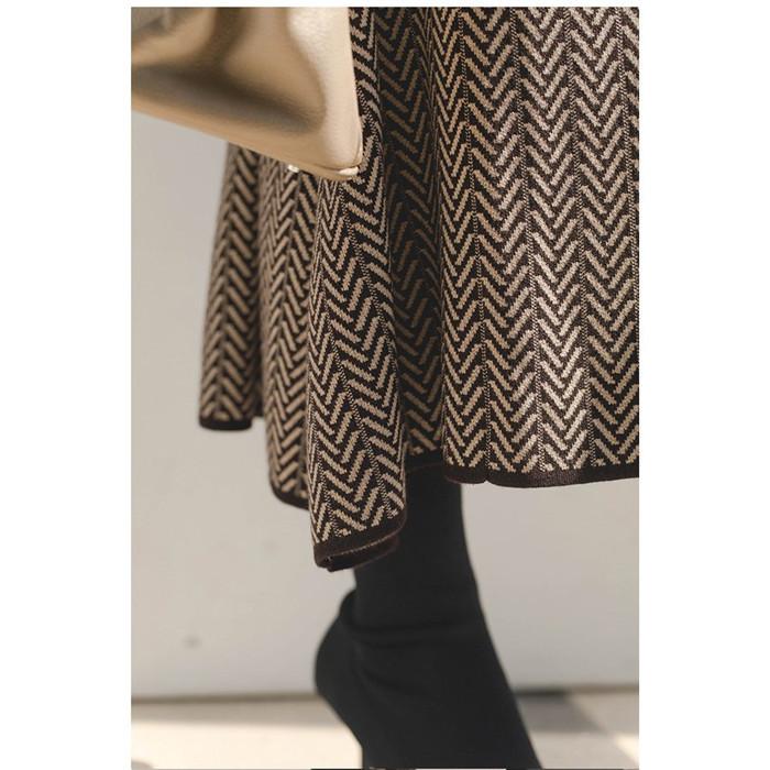 セットアップ レディース 秋冬 きれい 長袖 ニットセット セーター