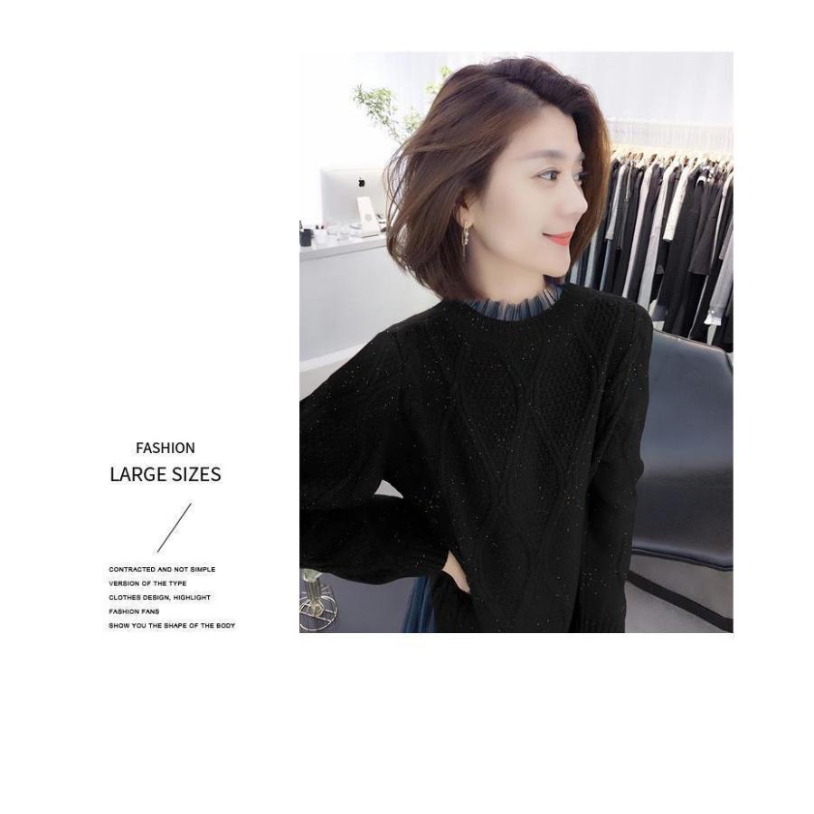 本日超得 レイヤードワンピース レディース 長袖 膝丈ワンピース 冬 フリル レース 着痩せ ハイネック きれいめ オフィス 通勤 おしゃれ 30 代40代 直営店限定 Carlavista Com