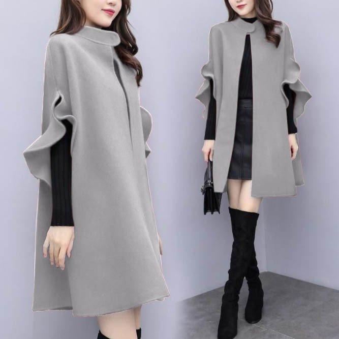 在庫一掃 コート ポンチョコート レデイーズ 春 秋 アウター ロング
