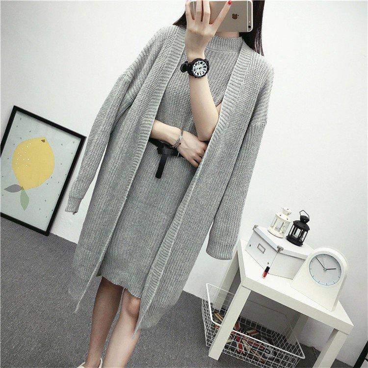 セットアップ レディース 秋冬 ワンピース きれいめ 2点セット 長袖