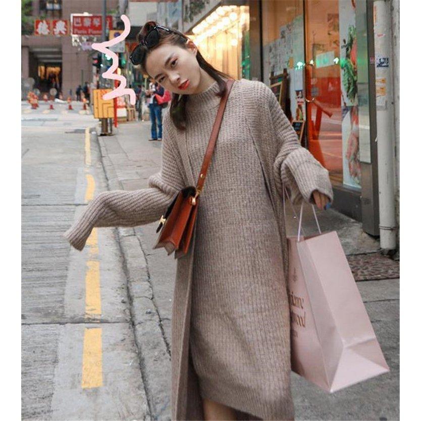 セットアップ レディース 秋冬 ワンピース きれいめ 2点セット 長袖  