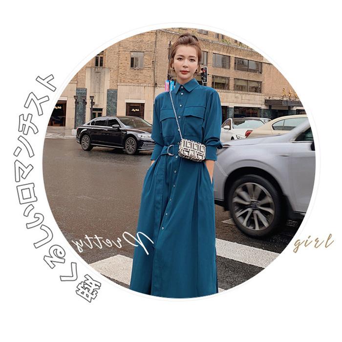 シャツワンピース ワンピース レディース 秋 冬 長袖 マキシ丈ワンピ フレア ゆったり 大きいサイズ 体型カバー きれいめ おしゃれ 通勤 入園式 卒業式 シャツワンピース ワンピース レディース 秋 冬 長袖 マキシ丈ワンピ