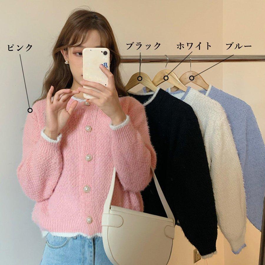 ボタンが可愛い✨キレイめゆったりトップス♡シンプルお出かけパーティー 楽天市場】ビジューボタンニットカーディガン レディース
