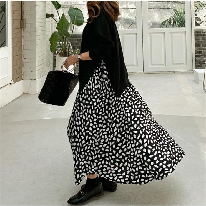 ワンピース 春 ニットワンピース レディース 40代 ロングワンピース 秋