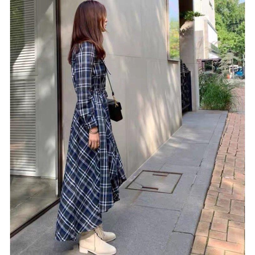 シャツワンピース レディース 40代 春秋 チェックワンピース