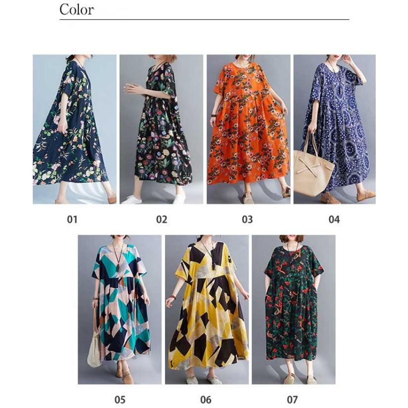 ワンピース ロングワンピース コットン 綿 花柄 総柄 プリント ワンピース ロングワンピース コットン 綿 花柄 総柄 プリント