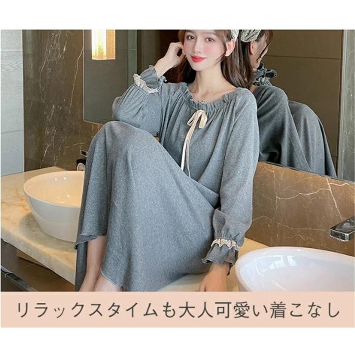 ルームワンピース レディース 部屋着 パジャマ ワンピース ゆったり 
