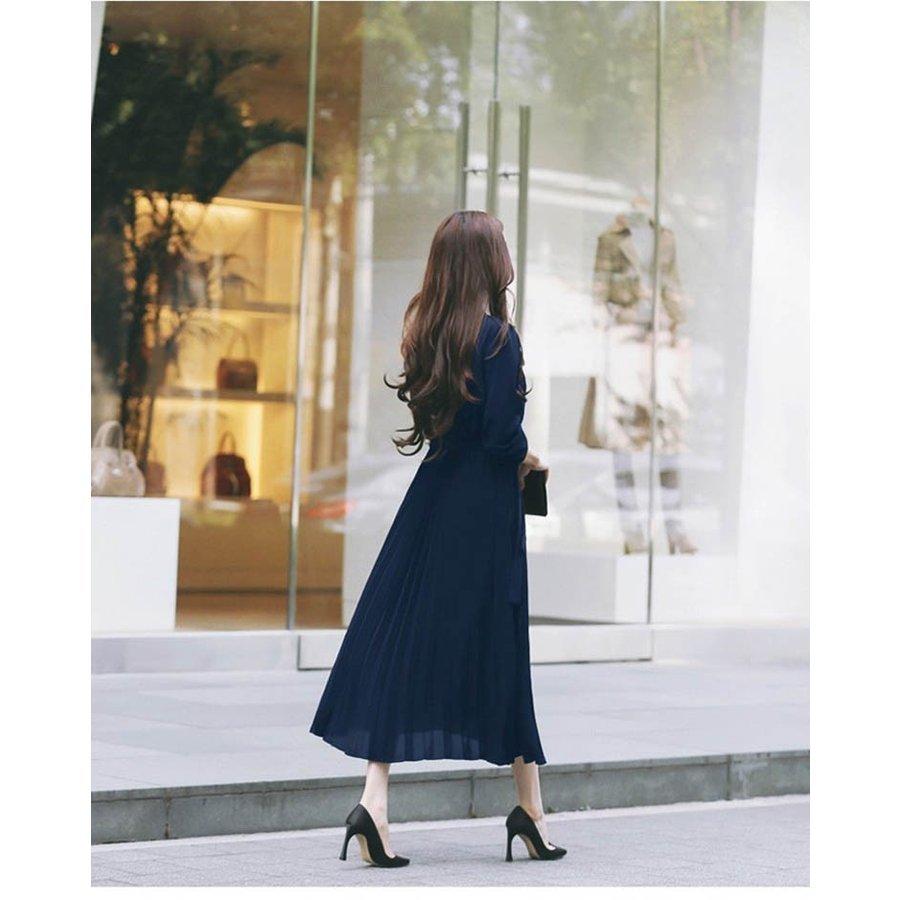 【美品✨】フォクシー　ロングワンピース　Rondeフレア　Aライン　シフォン ワンピース レデイース ロング丈 長袖 プリーツ フレア シフォン