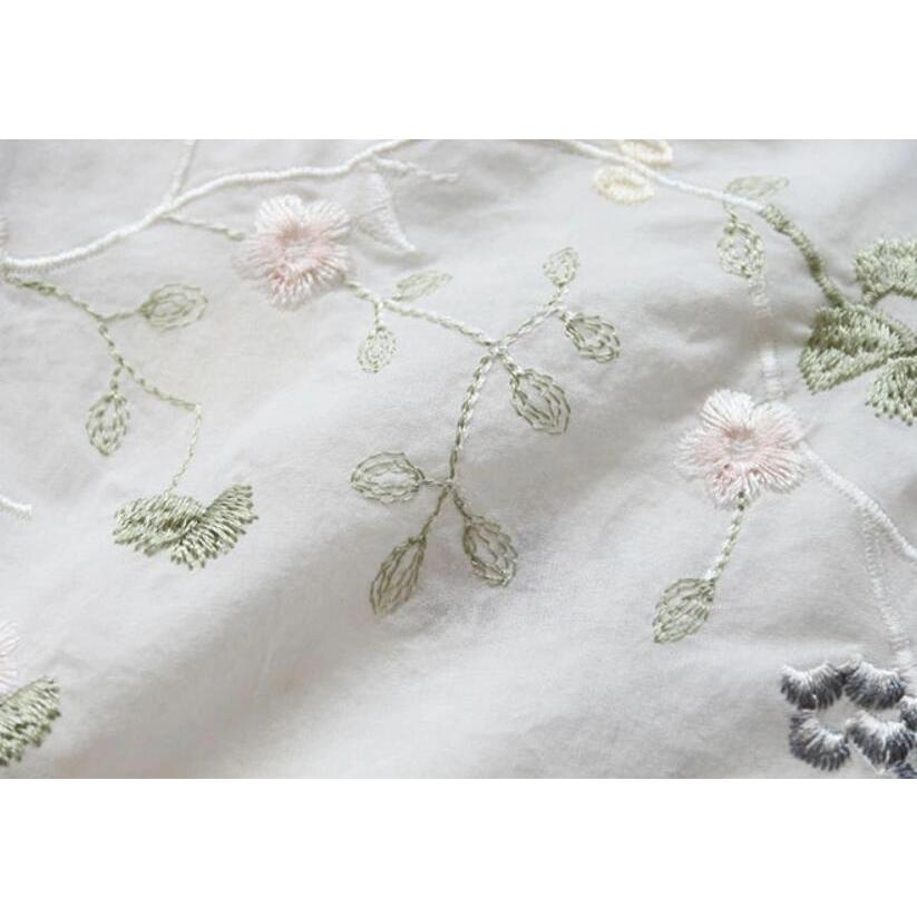 赤字覚悟!ブラウス シャツブラウス レディース 刺繍ブラウス 長袖 折り襟 花柄 柄 プリント 綿混 通気性 大きいサイズ ゆったり 春 夏 着痩せ 可愛い 30代 ブラウス シャツブラウス レディース 刺繍ブラウス 長袖 折り襟